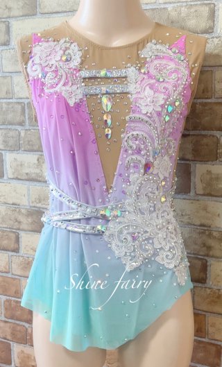 新体操　レオタード  shine fairy 150 160 新体操 レオタード shine fairy 150 160の通販 by chi｜ラクマ